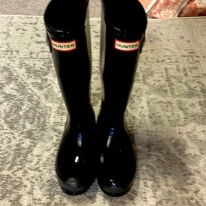 Hunter boots, black. US 4/5 kids